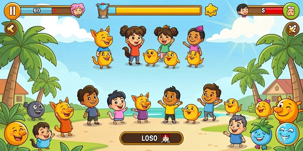 Mode multiplayer seru untuk bermain bersama teman.