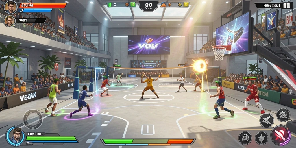 Fitur multiplayer yang memungkinkan bermain bersama teman.